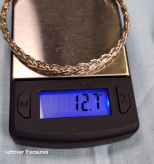 p155- Sterling Silver Braided Bracelet - Image 4