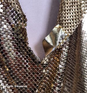 p158- VERY RARE Whiting & Davis disco blouse Size M-L, 1979-80 - Image 7