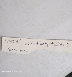 p158- VERY RARE Whiting & Davis disco blouse Size M-L, 1979-80 - Image 11