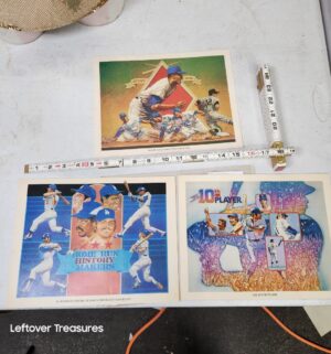 p159- LA Dodger Prints 1984 Union 76 Gas Station Set