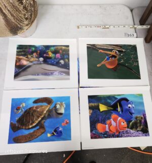 p163- Finding Nemo Commemorative Lithograph Set Disney Store Exclusive