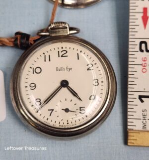 p177- Bulls eye Model 90001 westclox pocket watch