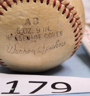 p179- vintage Rawlings Official League baseball. Live ink signatures. Not verified, buyer beware - Image 3