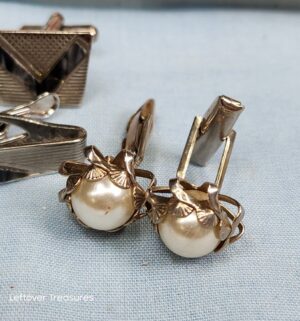 p192- vintage cuff link, tie pin collection - Image 4