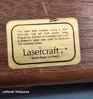 p195- Lasercraft walnut wood jewelry box - Image 3