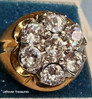 p199- vintage Merlite Ring 14k gold plated