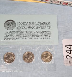 p244- 1980 Susan B Anthony Uncirculated Coins