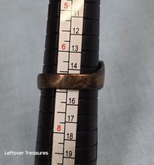 p260- Vintage Native American Navajo ring. sterling silver channel inlay of crushed turquoise - Image 3