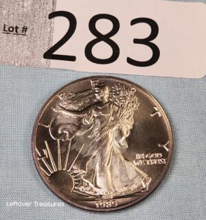 p283- 1989 Walking Liberty Silver Dollar
