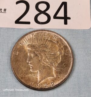 p284- 1922 Silver Peace Dollar