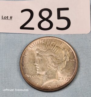 p285- 1924 Silver Peace Dollar