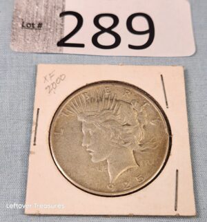 p289- 1925 Silver Peace Dollar