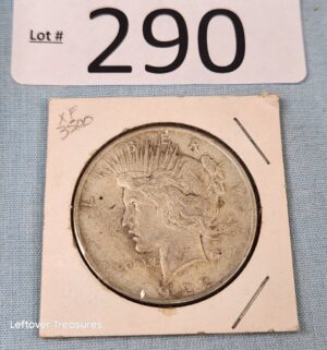 p290- 1922 Silver Peace Dollar