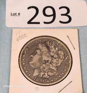 p293- 1891O Morgan Silver Dollar