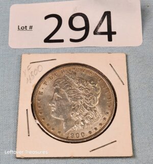p294- 1900 Morgan Silver Dollar