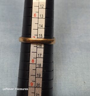 p301- 10k gold blue stone 1977 School ring - Image 3