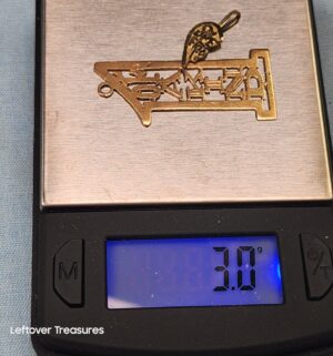 p302- 14k gold pendants, 1 of a kind, heart - Image 4