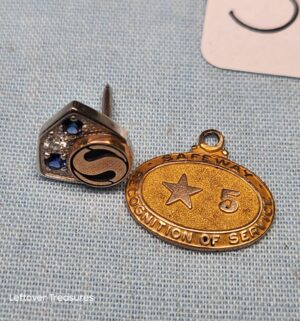 p307- 10k gold pins from Safeway