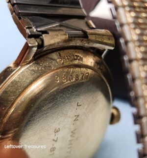 p310- 14k gold Hamilton Masterpiece watch 960877 - Image 3