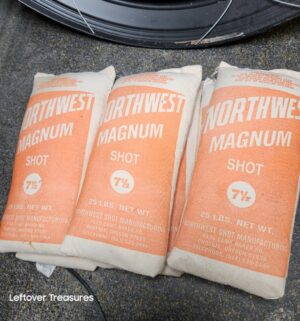 o278- Northwest Magnum 7.5 Shot (6) 25lbs bags. Warning may contain lead - Image 1