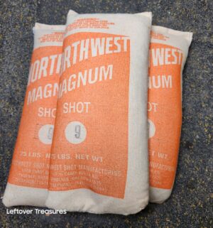 o279- Northwest Magnum Shot 8 (2) 25lbs Bags. Warning may contain lead - Image 1