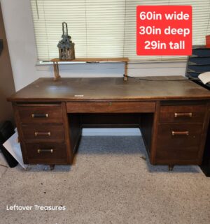 q4- Mid Century Executive Desk