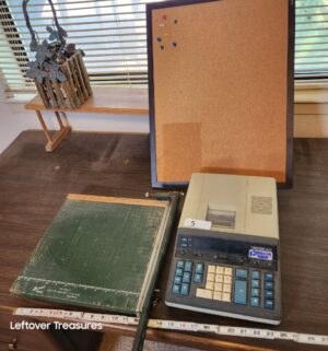 q5- Message Board, Adding machine, Paper Trimmer