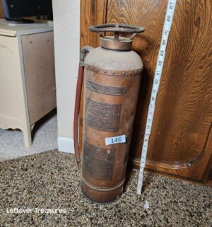 q146- 1890s OJ Childs antique fire extinguisher