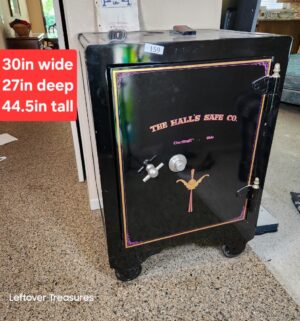 q160- restored antique safe produced by The Halls Safe Company w/ combination