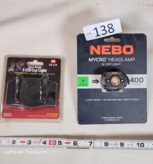 r138- cap light. Nebo mycro headlamp