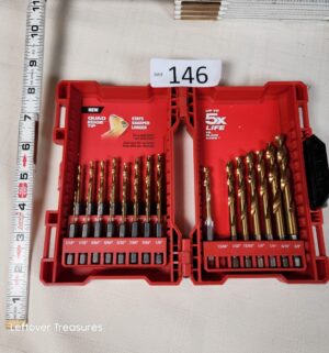 r146- Milwaukee Titanium Drill Bit Set