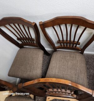 r177- New Classic Furniture Bixby Espresso Wood Oval Dining Table w/ 6 chairs - Image 7