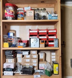 s35- All hardware on bookcase. Lots of full products
