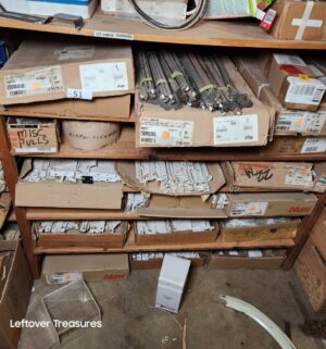 s51- Massive collection of cabinet drawer runners. Several 100 sets. Very heavy boxes