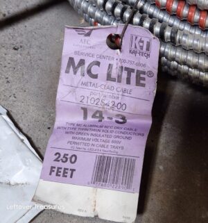 s56- multiple coils of Flexible Metal Conduit (FMC) - Image 3