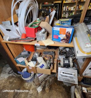 s64- all contents of 3 shelves