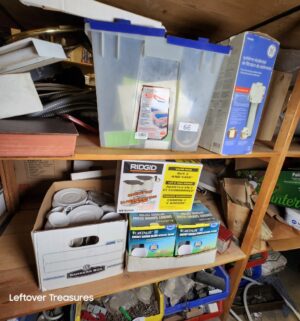 s66- all contents of 2 shelves