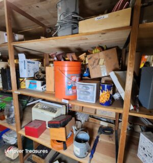 s68- all contents of 4 shelves