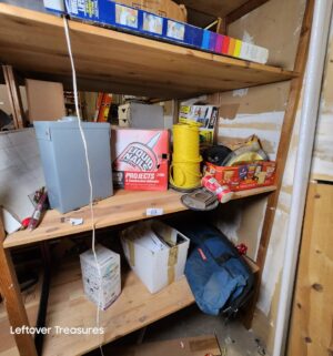 s69- all contents of 3 shelves