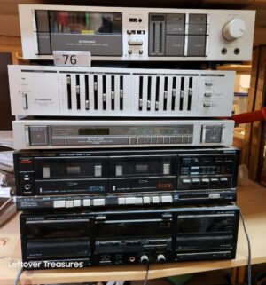 s76- vintage stereo equipment. All power on
