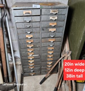 s82- 30-drawer industrial metal parts cabinet- includes all hardware