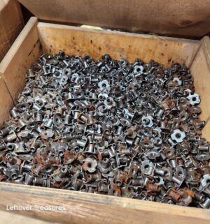 s98- nails, bolts, screws, coil nails, all items on shelf - Image 4