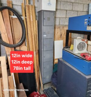 s149- Slim Profile Vintage Locker