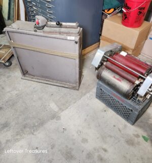 s151- printer drum, metal box