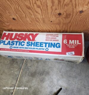 s176- Husky Plastic Sheeting. Unopened