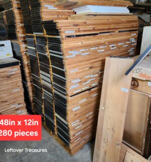 s177- Cedar or Pine Shelving Planks. 280 pieces. Pallet Jacks available to use