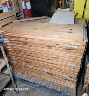 s178- Cedar or Pine 80 pieces on pallet shelving planks