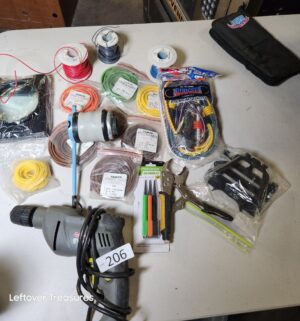 s206- tools, misc on table
