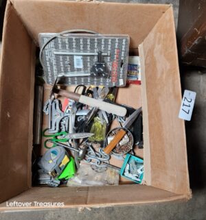 s217- box of misc tools