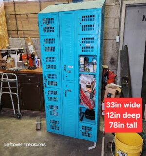 s224- Berger blue metal locker unit